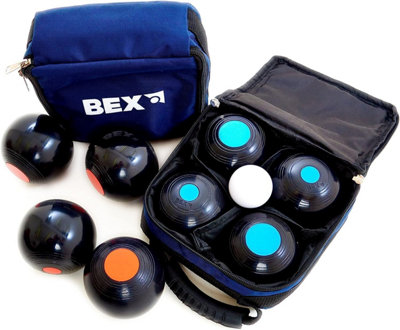  - Bex Bowls Pro Garden Game  2 Player Team Set With Carry Bag  Classic Ball Game For Outdoor Fun