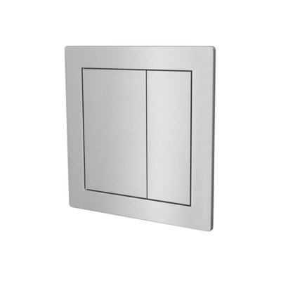 B&Q -  Chrome Square Button Wc Flush Plate
