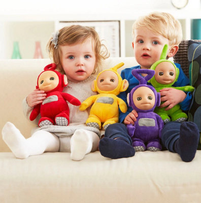 Teletubbies 26Cm Talking Po & Laa-Laa & Dipsy & Tinky Winky Soft Plush Toy from B&Q