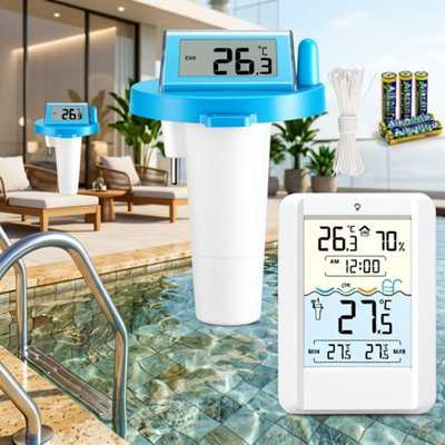  - Solar Digital Pool Thermometer FloatingLcd DisplayFor Swimming Pools And Hot Tubs,