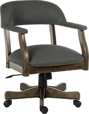Zapnein Grey & Driftwood Study Office Chair from B&Q