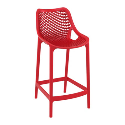 Spyro Mid Height Bar Stool 65Red from B&Q