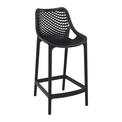 Spyro Mid Height Bar Stool 65Black from B&Q