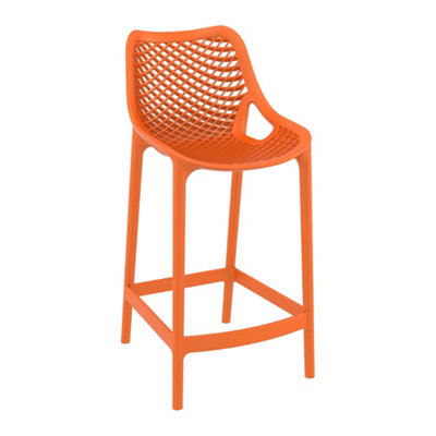 Spyro Mid Height Bar Stool 65Orange from B&Q