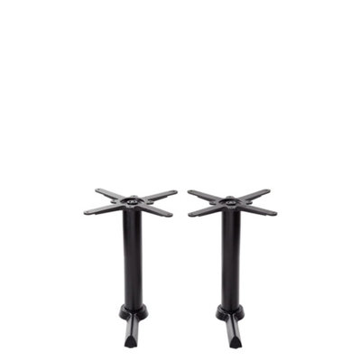  - Elliot Black Twin Cast Iron Table Base Twin Coffee