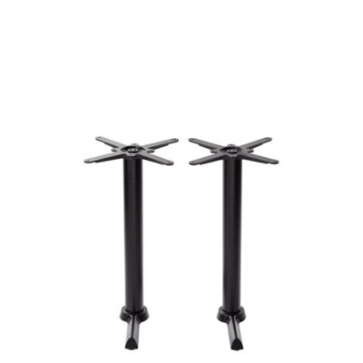  - Elliot Black Twin Cast Iron Table Base Twin Dining