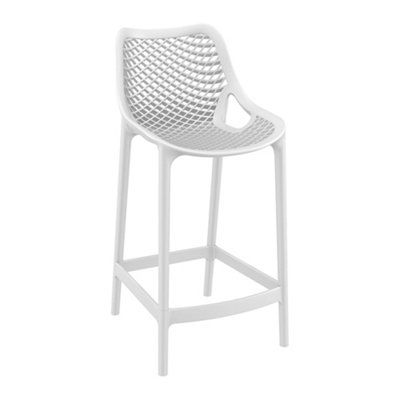 Spyro Mid Height Stool 65White from B&Q