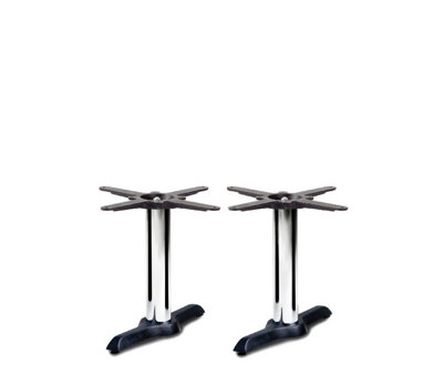  - Elliot Chrome Twin Table Base Twin Coffee