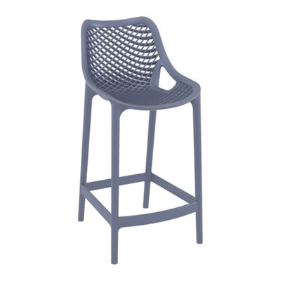 Spyro Mid Height Bar Stool 65Anthracite from B&Q