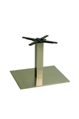  - Daniella Steel Rectangle Table Base Single Pedestal Coffee