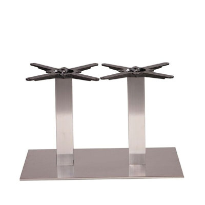  - Daniella Steel Rectangle Table Base Twin Coffee