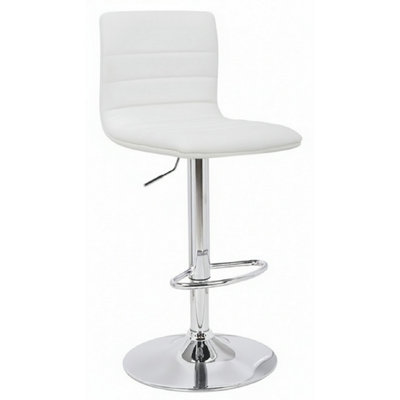  - Crains White Breakfast Bar Stool Height Adjustable