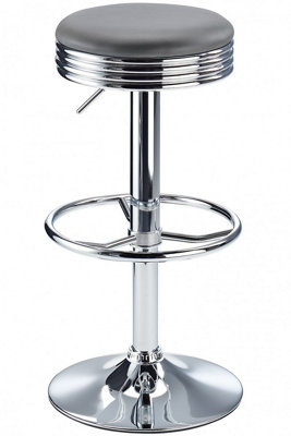 Calif Adjustable Bar StoolGrey from B&Q