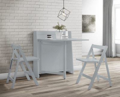 Stockholm Compact Folding Light Grey Set from B&Q