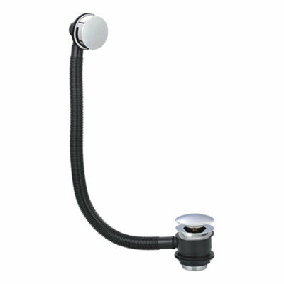 Nes Home Round Click Clack Sprung Bath Waste With Overflow from B&Q
