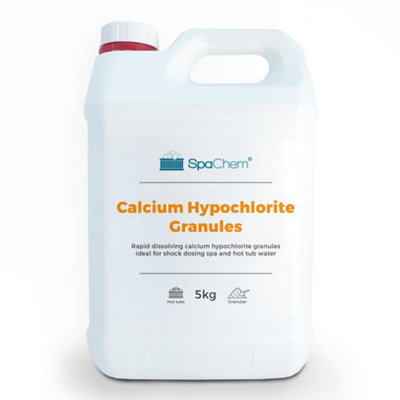 Spachem 5 Kg Shock Chlorine Granules Swimming Pool & SpaCalcium Hypochlorite Water Treatment Chemical from B&Q