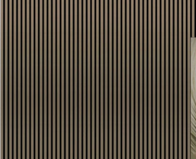  - Acoustic Slat Wall Panels Metallic Brown 60 X 240Cm Pack Of 4 Slatted Decorative Panels Covers 5.76M²