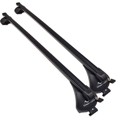 Green Valley Complete Roof Rack Bar System For Kia Sportage 2010 To 2021 With Flush Rails from B&Q