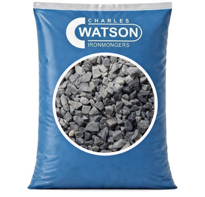 Charles Watson Ice Blue Chippings 1420mm Approx. 20Kg Large Poly Bag from B&Q