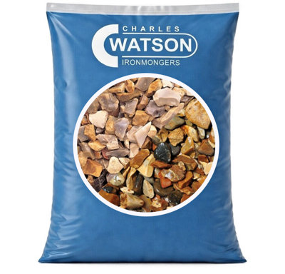 Charles Watson 10mm Golden Gravel Landscaping Decorative Approx. 20Kg Polybag from B&Q