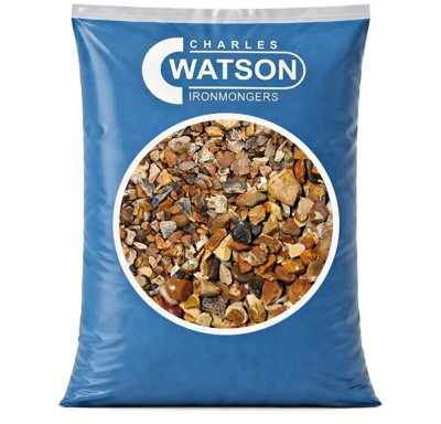 Charles Watson 20mm Golden Gravel Landscaping Decorative Gravel Approx. 20Kg Polybag from B&Q