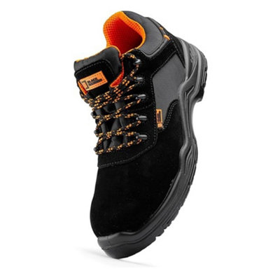 B&Q -  1557 Mens Safety Trainers Lightweight Composite Toe Cap With Midsole Protection Work Boots Grip S1P Src (13 Uk)