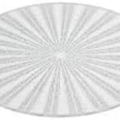 Biznest Pack Of 2 Silver Sparkle Round Round Mirrored Center Plate Candle Plate 20Cm from B&Q