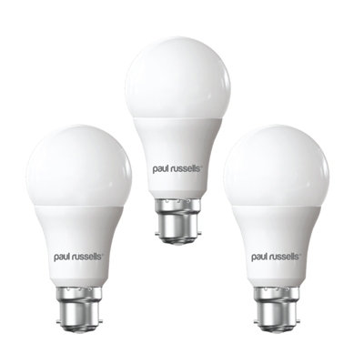 Paul Russells Led Gls Light Bulbs Bayonet B22 Bc100W Equivalent13W 1521Lm Led Bulbs6500K Day LightPack Of 3 from B&Q