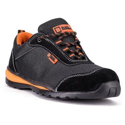 B&Q -  4444 Mens Steel Toe Cap Safety Trainers Ultra Lightweight Kevlar Midsole Work Shoes S1P Src Non Slip (13 Uk)