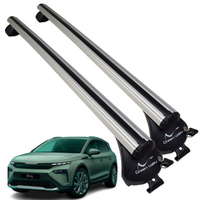 Green Valley Aerodynamic Roof Rack Cross Bars For Skoda Elroq 2024+ Onwards Flush Rails from B&Q