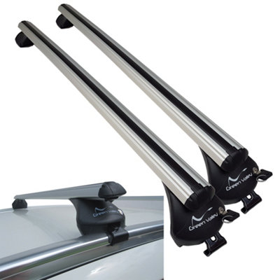 Green Valley Aerodynamic Roof Rack Bars Fits Skoda Kodiaq 2024+ On Flush RailsAluminium from B&Q