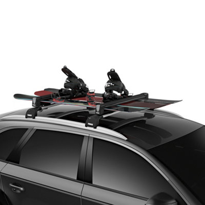 Thule Snowpack L Black Roof Mounted Ski And Snowboard Carrier Holds 6 Skis Or 4 Snowboards from B&Q