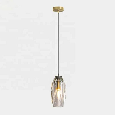  - Nordic Brass Crystal Chandelier Luxury Pendant Light Ceiling Hanging Lamp Modern Gold Light For Living Dining Room