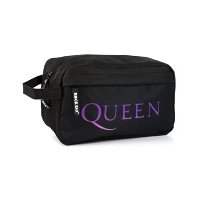 Vanilla Underground Rock Sax Unisex Black Queen Band Logo Wash And Toiletry Bag (One Size) from B&Q