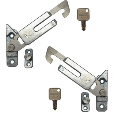 Res-Lok Concealed Window Restrictor Child Lock Key Locking Right & Left Hand Pair from B&Q