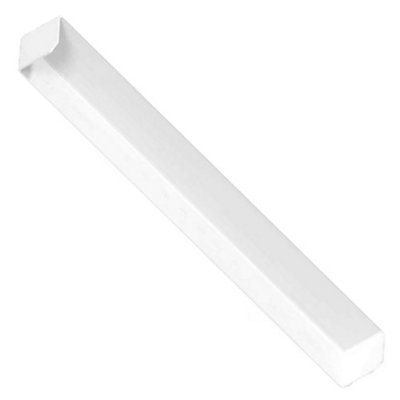  - White Fascia Board 90 Degree External Corner Trim