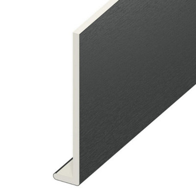 Eurocell Anthracite Grey Fascia Board Cover Capping BoardWindow Sill Cover(L) 5M X (W) 250mm from B&Q