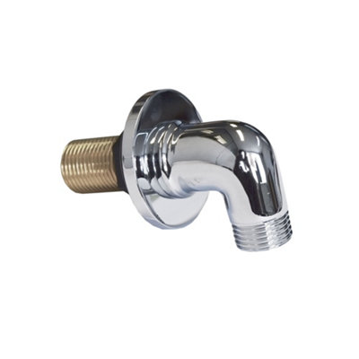 Nes Home Traditional Chrome Plated Brass Shower Outlet Elbow from B&Q
