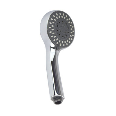 Nes Home Bathroom Shower Handset 5 Mode Chrome Finish Round Design from B&Q