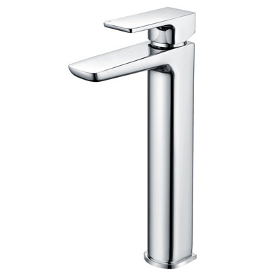 Nes Home Finn Chrome Basin Mixer Tall Tap from B&Q