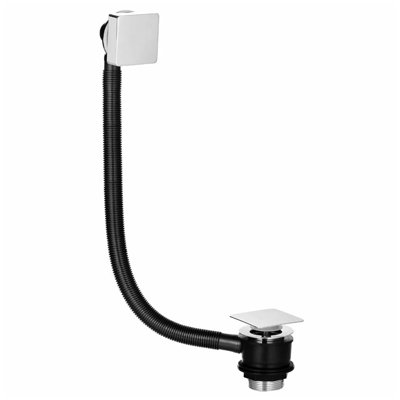 Nes Home Square Sprung Bath Waste & Overflow from B&Q