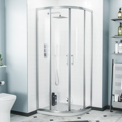 Nes Home Saturn Quadrant 800 Corner Shower Enclosure from B&Q