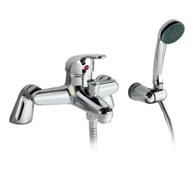 Nes Home Studio Bath Shower Mixer Tap With Shower Handset Chrome from B&Q
