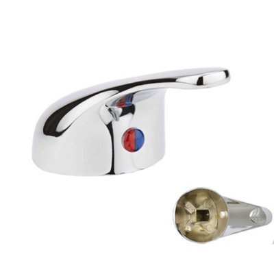 Nes Home Unisex Silver Replacement Kitchen/Bathroom Single Lever Mixer Tap Handle In - Image 3