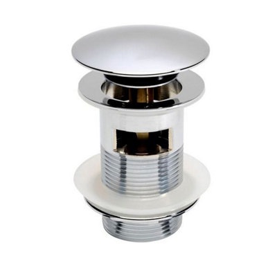 Nes Home Slotted Sprung Basin Waste Chrome from B&Q