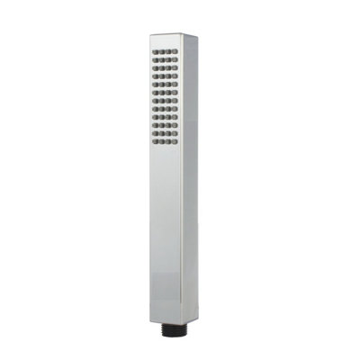 Nes Home Square Single Mode Abs Shower Handset Chrome from B&Q