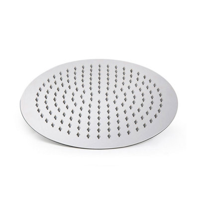 Nes Home Ultra Thin Round 300mm Shower Head Chrome from B&Q