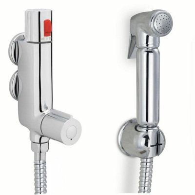 Nes Home Shattaf Douche Toilet Bidet With Mini Thermostatic Shower Valve Spray from B&Q
