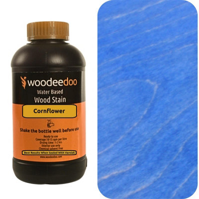 B&Q -  Water-Based Wood Stain DyeCornflower200MlReady To Use Quick Dry