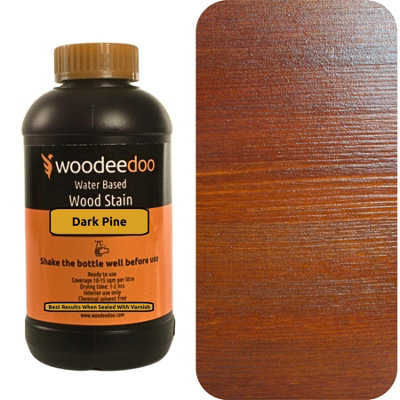 B&Q -  Water-Based Wood Stain DyeDark Pine200MlReady To Use Quick Dry